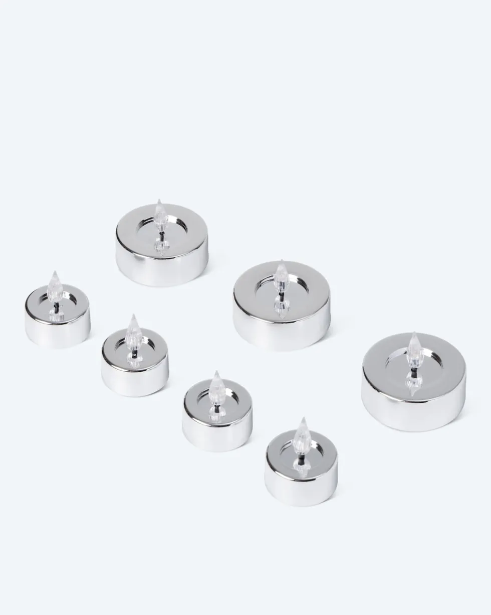 LED-Teelichter "Shiny", 7tlg.