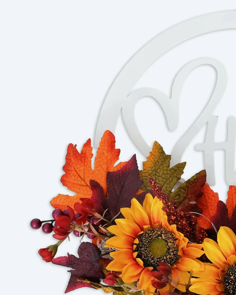 LED-Türkranz Herbstdesign
