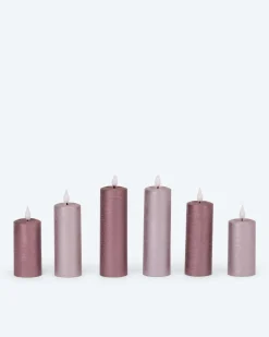 LED-Votivkerzen mit Touch-Flammen, 6tlg.