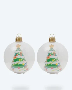 LED-Weihnachtskugeln, 2tlg.
