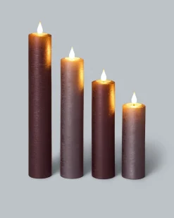 LED-XXL-Kerzen mit Touch-Flammen, 4tlg.