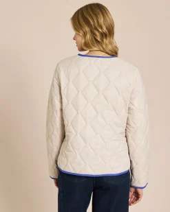 Leicht-Steppjacke mit Kontrasteinfassung