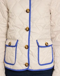 Leicht-Steppjacke mit Kontrasteinfassung