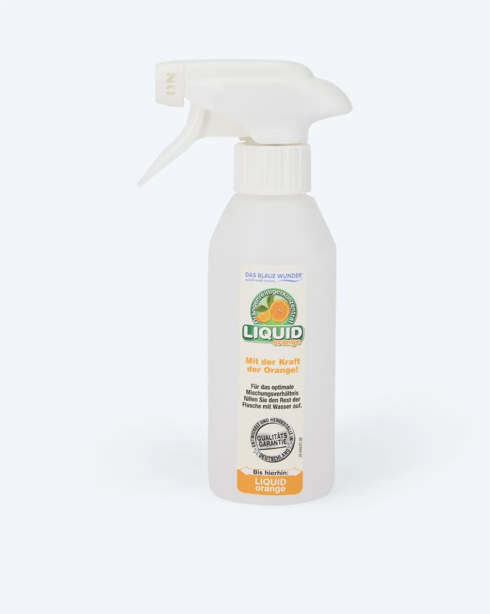Liquid Orange mit Tuch und Sprühflasche