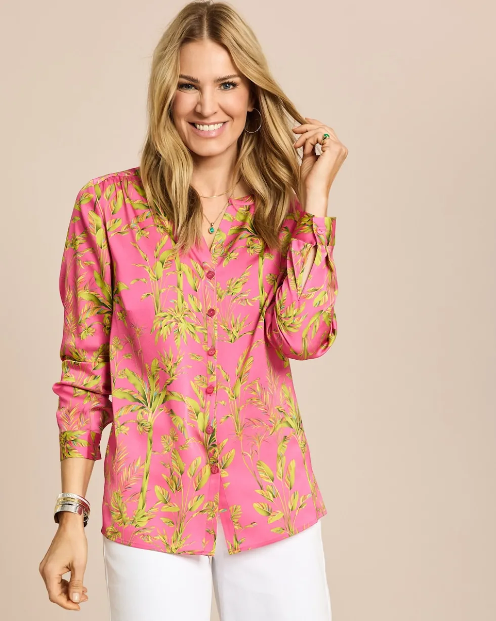 Longbluse mit Exklusivdruck