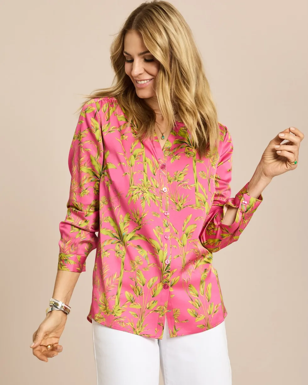 Longbluse mit Exklusivdruck