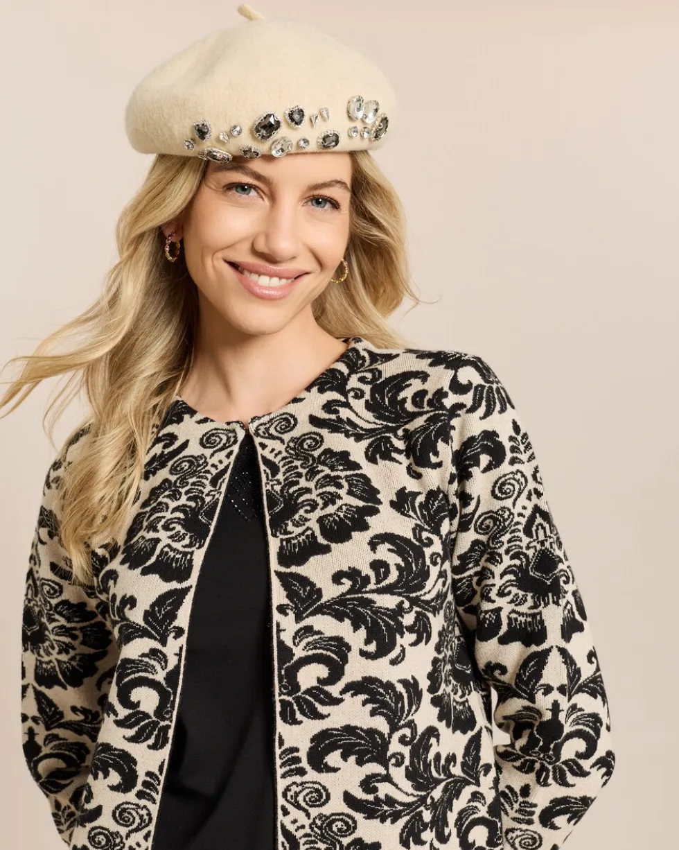 Longcardigan mit Ornament