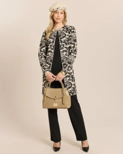 Longcardigan mit Ornament