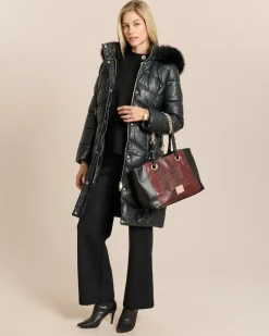 Longjacke gesteppt mit Webpelz