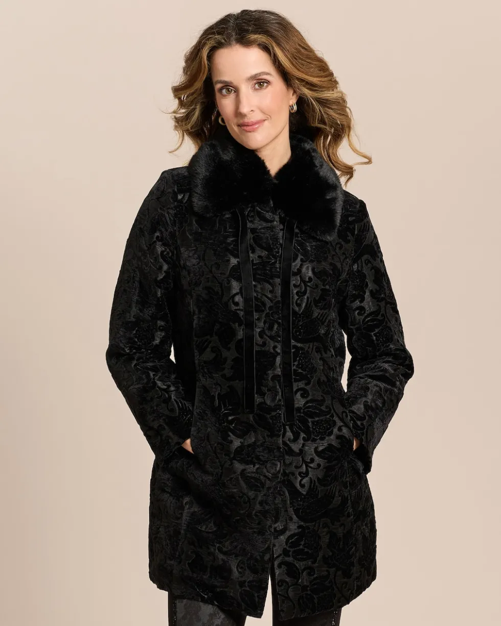 Longjacke mit Ornament