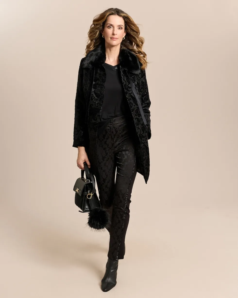 Longjacke mit Ornament