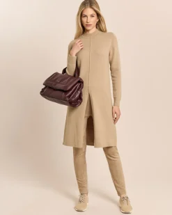 Longpullover mit Schlitz