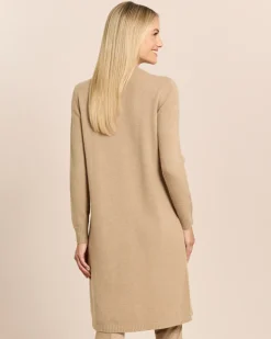 Longpullover mit Schlitz