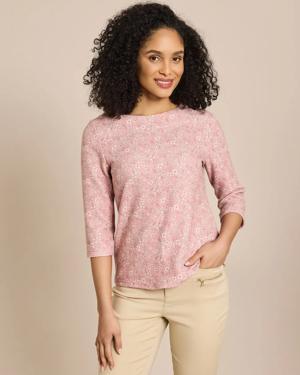 Lux Sweat Ottoman mit Millefleur Druck