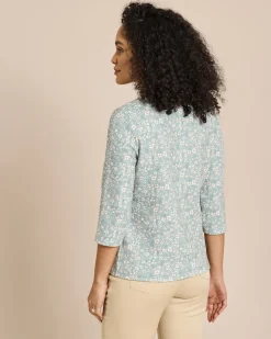 Lux Sweat Ottoman mit Millefleur Druck