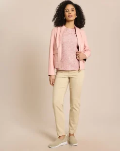 Lux Sweat Ottoman mit Millefleur Druck