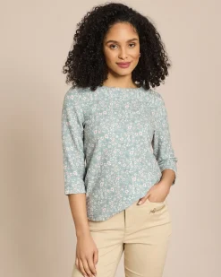 Lux Sweat Ottoman mit Millefleur Druck