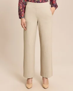 Marlenehose aus Strukturstoff