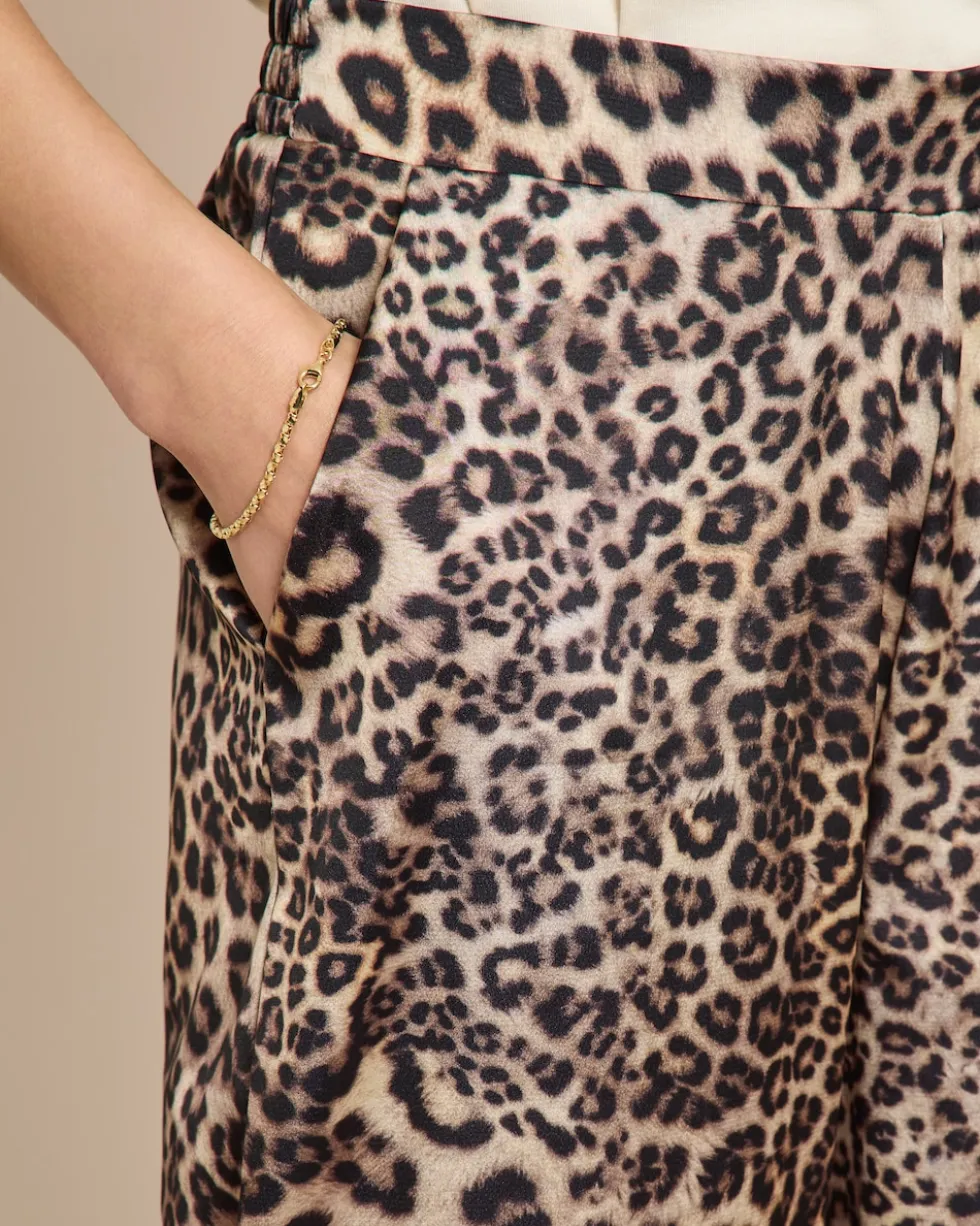 Marlenehose mit Animaldruck