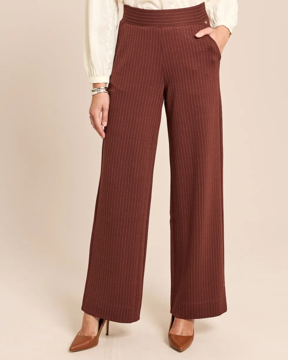 Marlenehose mit Nadelstreifen