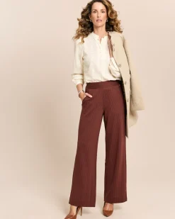 Marlenehose mit Nadelstreifen