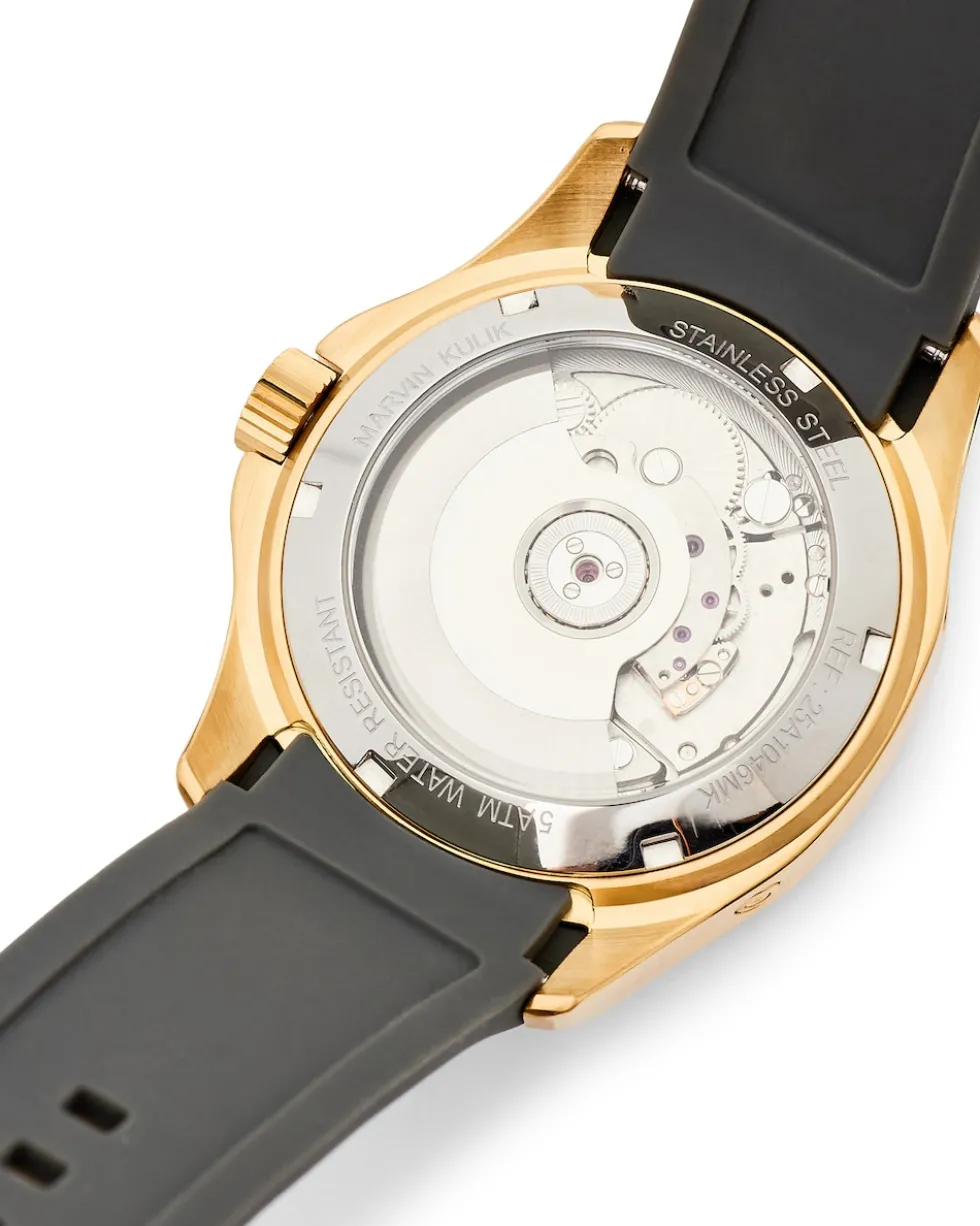 Mechanische Uhr mit Silikonband
