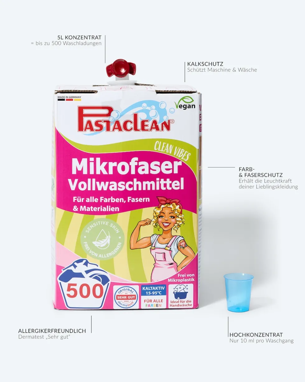 Mikrofaser Vollwaschmittel Konzentrat, 5 l