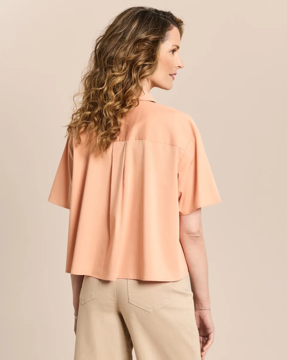 Modalstretch Bluse kurzarm