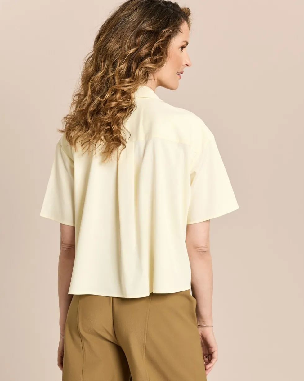 Modalstretch Bluse kurzarm