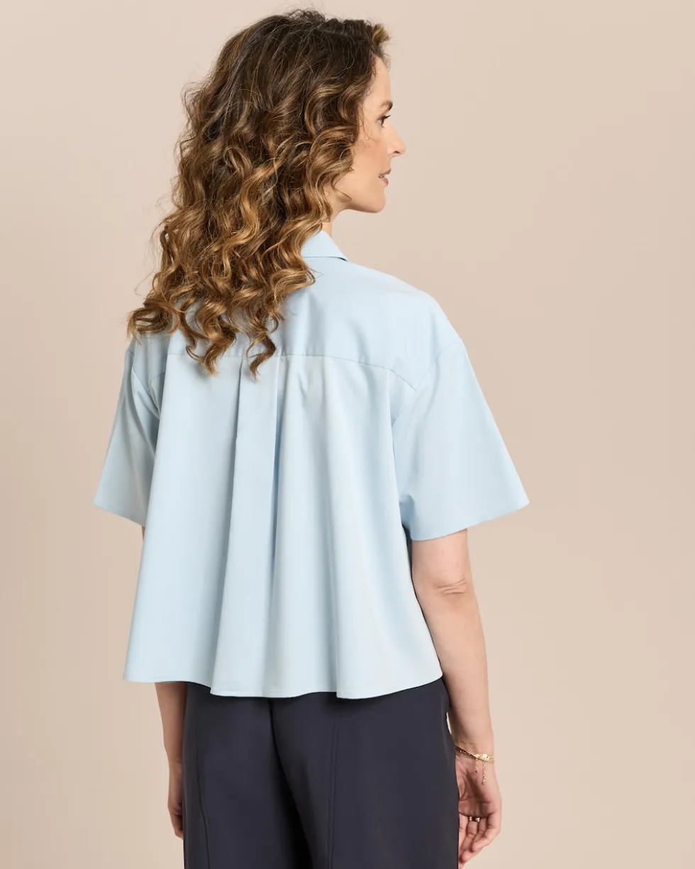 Modalstretch Bluse kurzarm