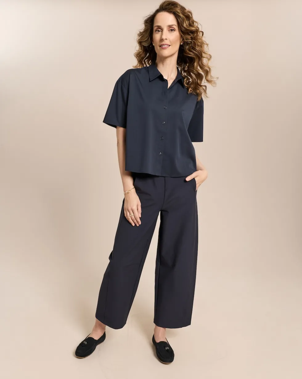 Modalstretch Bluse kurzarm