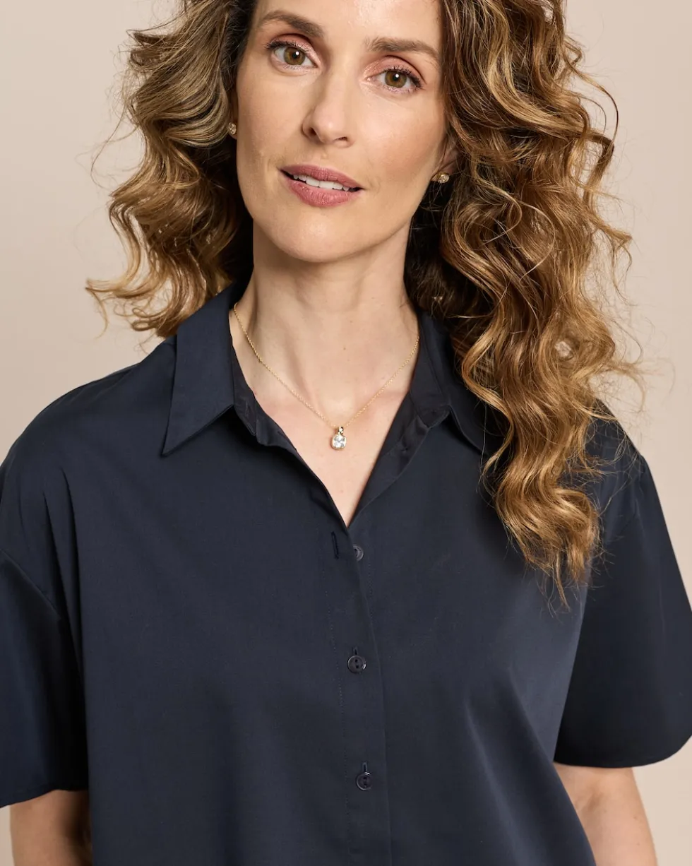 Modalstretch Bluse kurzarm