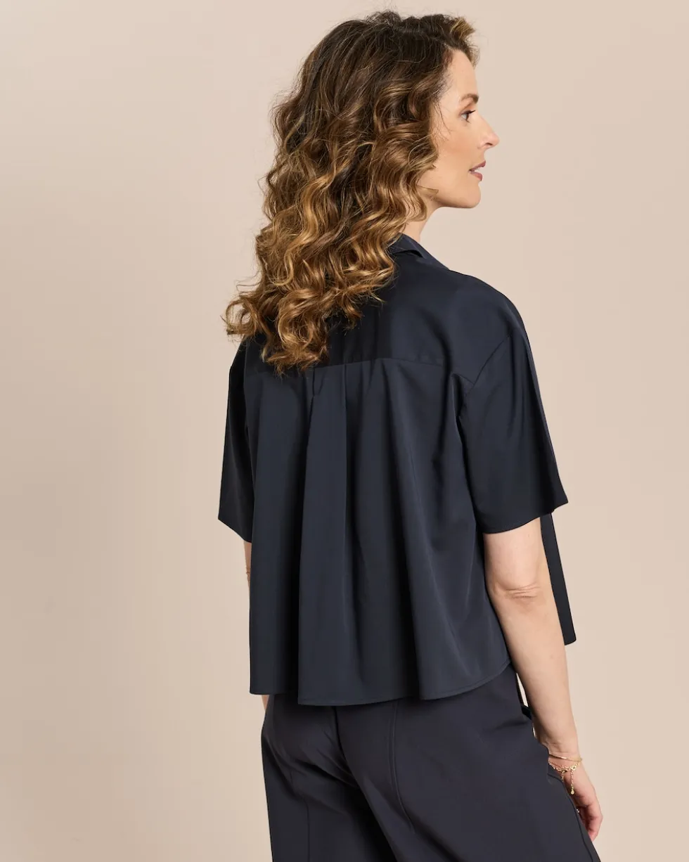 Modalstretch Bluse kurzarm