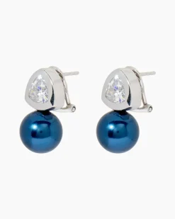 Ohrclipstecker mit MK-Perle 12 mm & Zirkonia