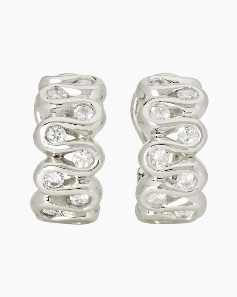 Ohrclipstecker mit Zirkonia