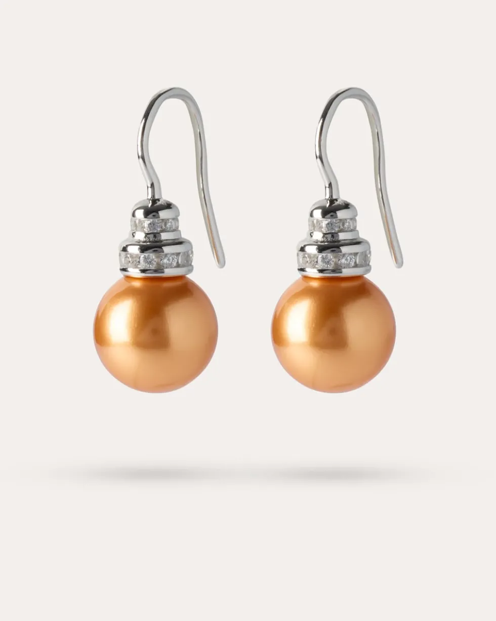 Ohrhaken MK-Perlen 10 mm & Zirkonia