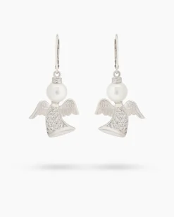 Ohrhänger "Engel" mit MK-Perlen 8mm & Zirkonia