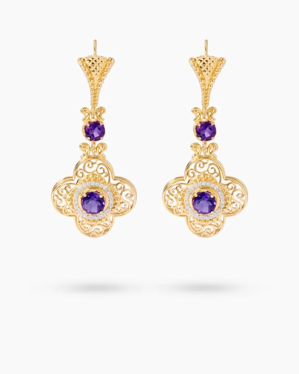 Ohrhänger mit Amethyst
