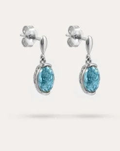 Ohrhänger mit Santa Maria Aquamarin