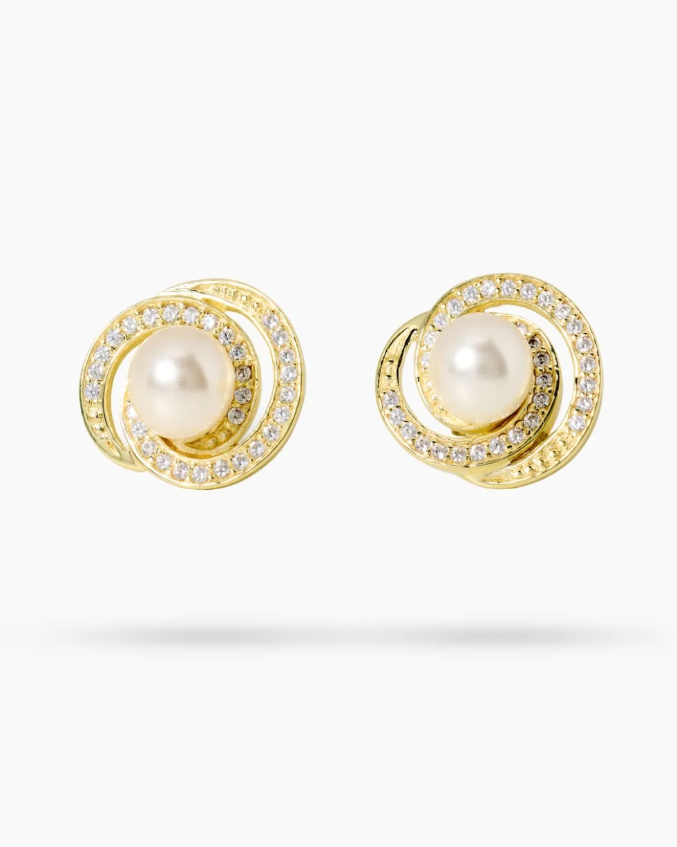 Ohrstecker MK-Perle 8,0 mm & Zirkonia