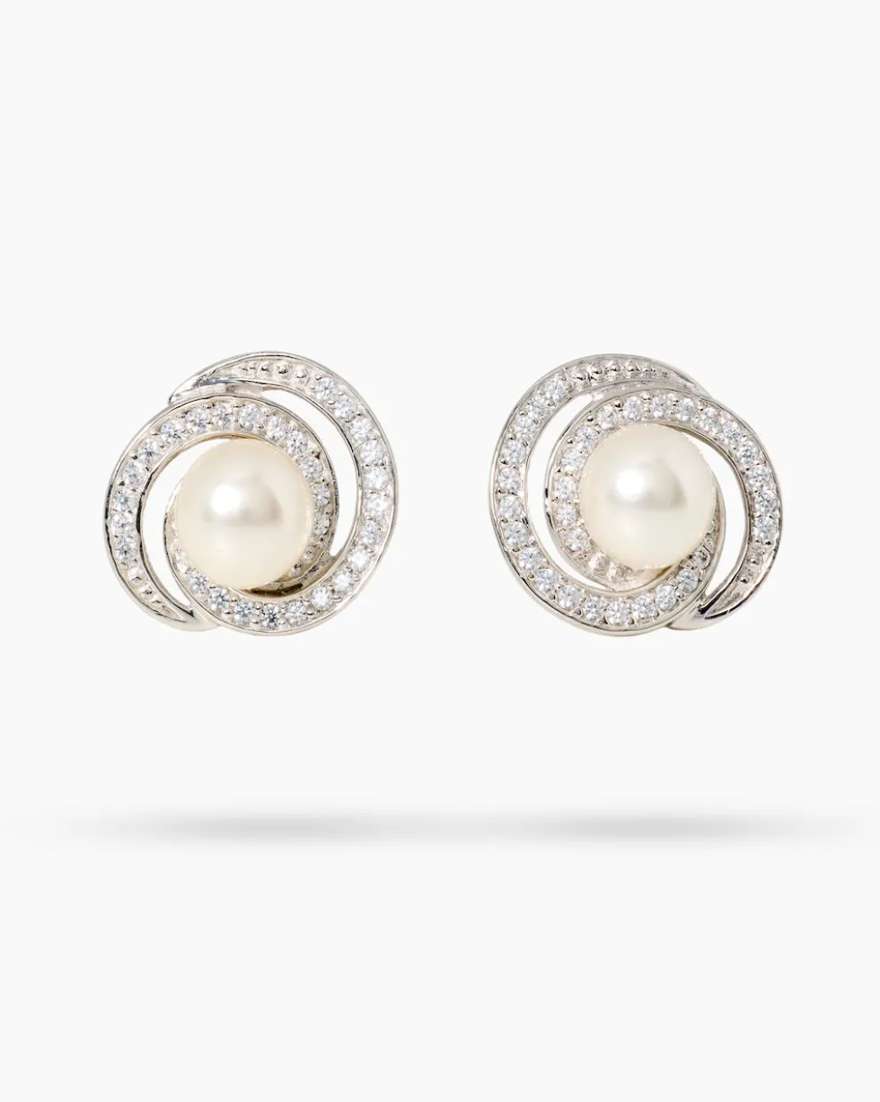 Ohrstecker MK-Perle 8,0 mm & Zirkonia