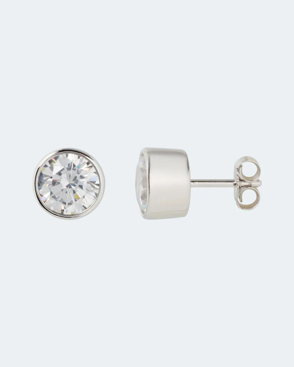 Ohrstecker-Set mit Zirkonia, 2 Paar