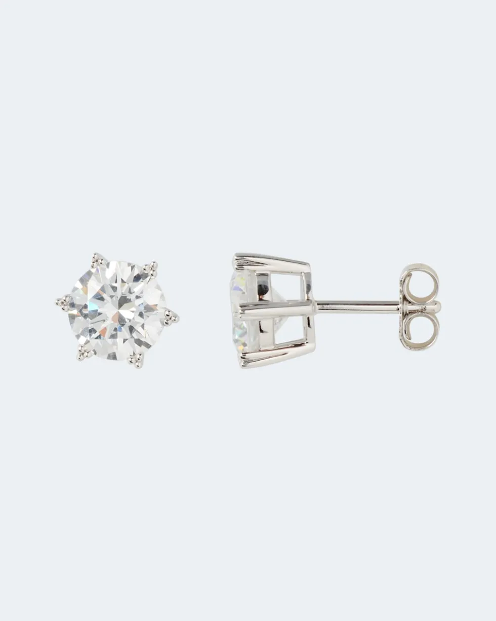 Ohrstecker-Set mit Zirkonia, 2 Paar