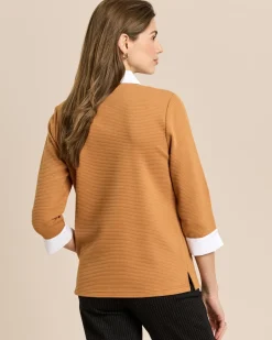 Ottoman-Shirt mit Blusenkragen