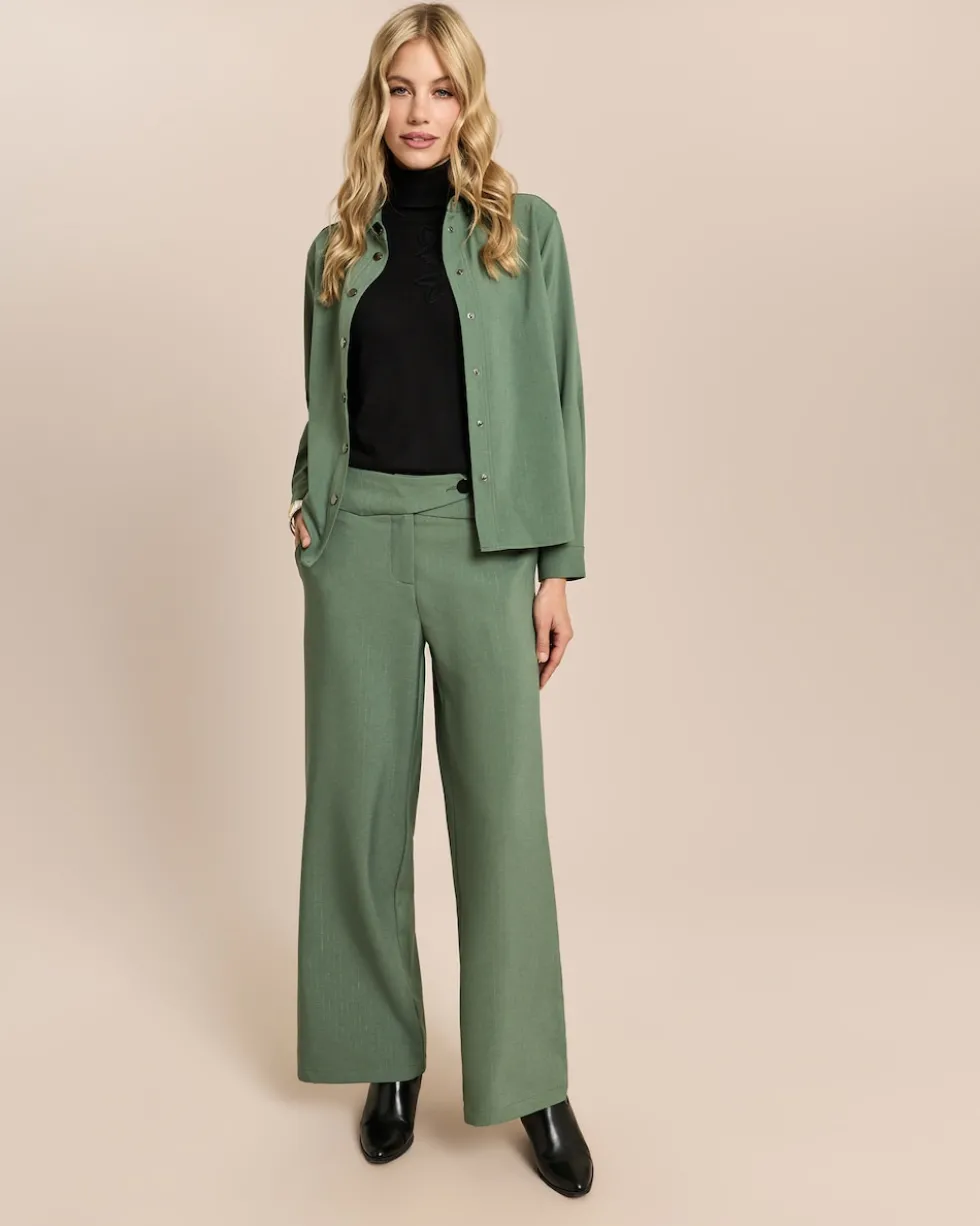Overshirt mit Glanznadelstreifen