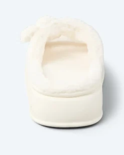 Pantolette mit Teddy-Plüsch