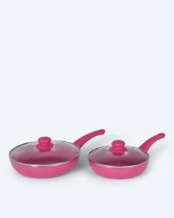 Pfanne + Glasdeckel, 2tlg.