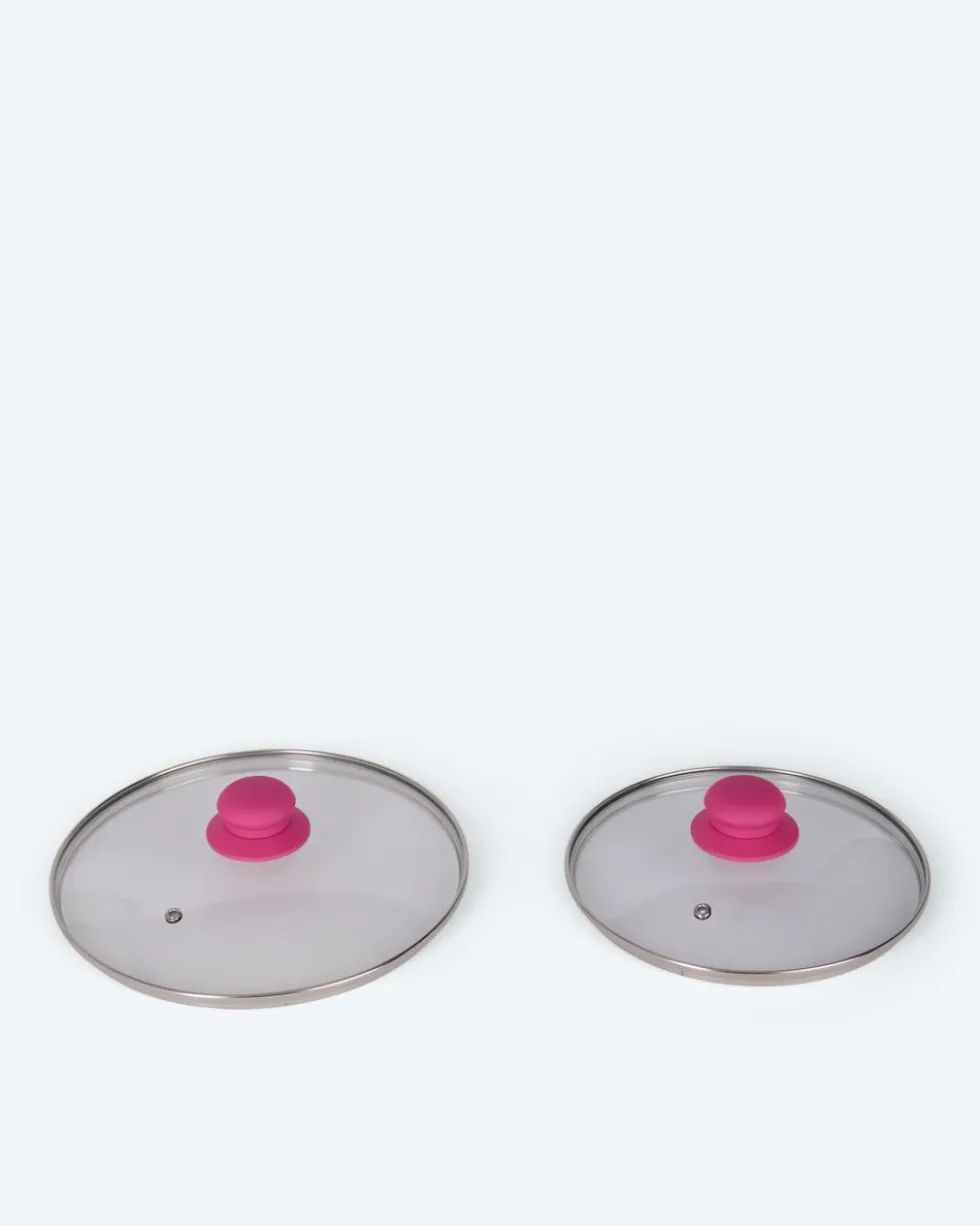 Pfanne + Glasdeckel, 2tlg.