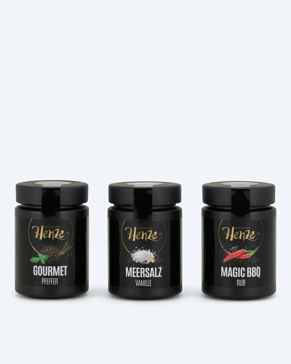 Pfeffer, Vanille Salz, BBQ Rub