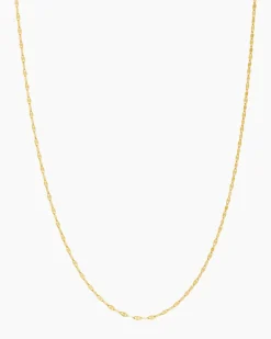 Plättchenkette aus Gold 750